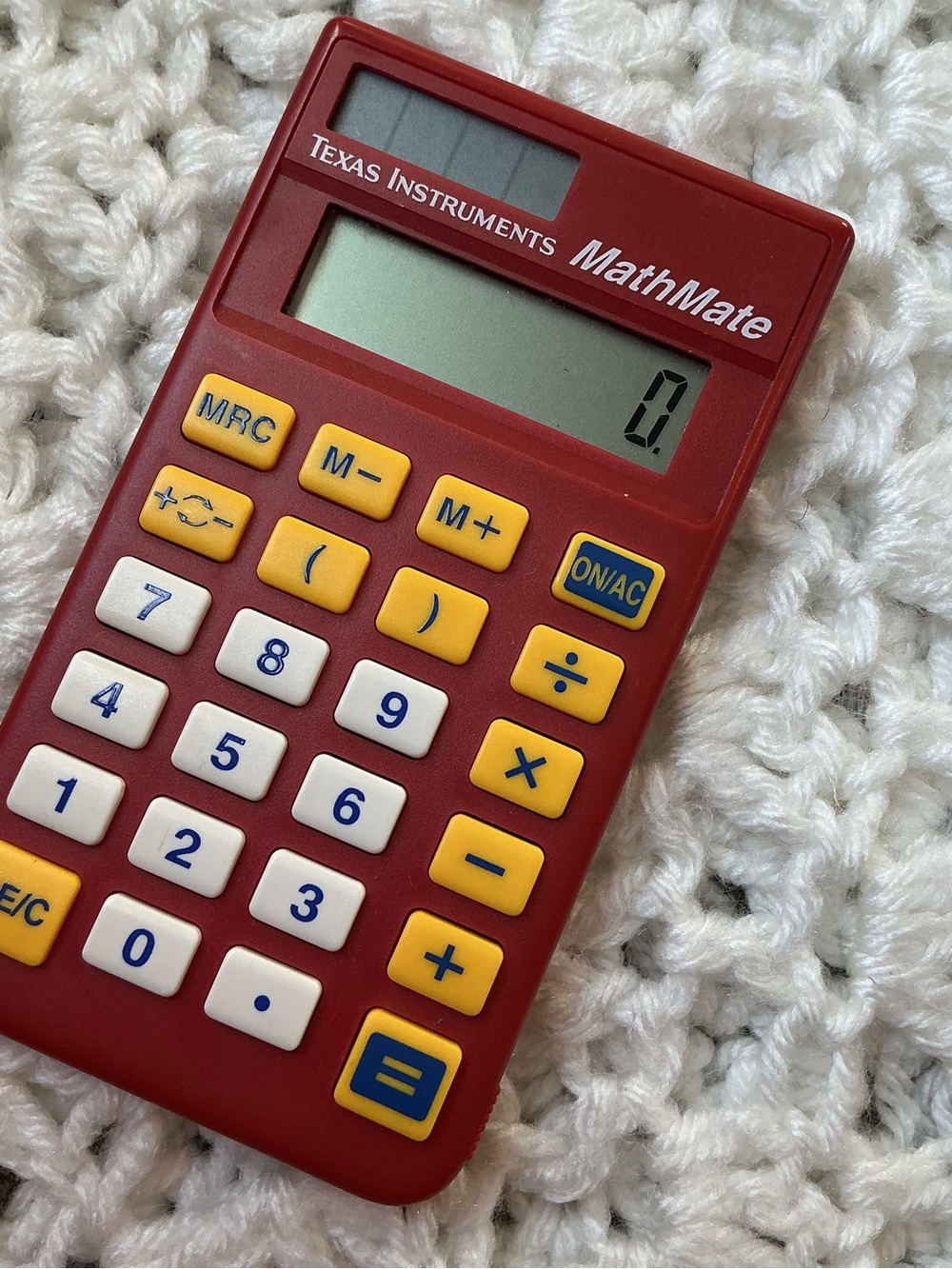 Hot Girl’s Texas Instruments Red MathMate Calculator - Picture 3 of 3